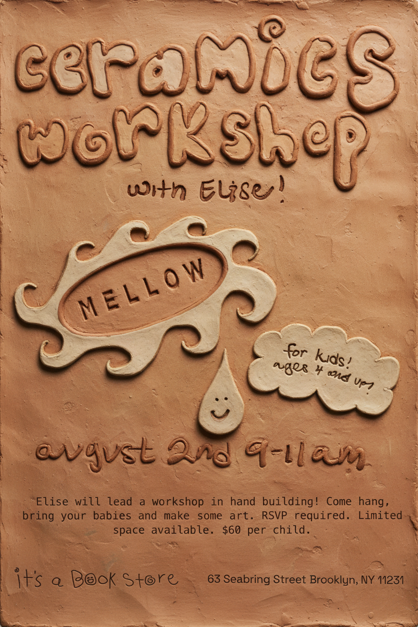 WORKSHOP @ its a bookstore *ੈ✩‧₊˚